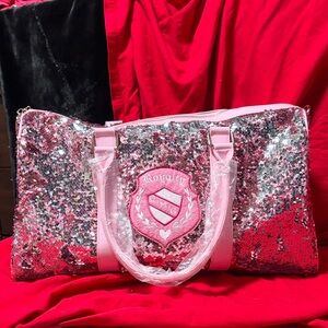 Sugar Thrillz Pink Sequin Weekender